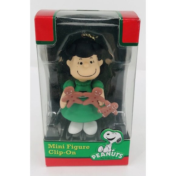 2013 Charlie Brown Lucy And Linus Christmas Ornament Mini Figure Clip On Peanuts - Picture 3 of 16